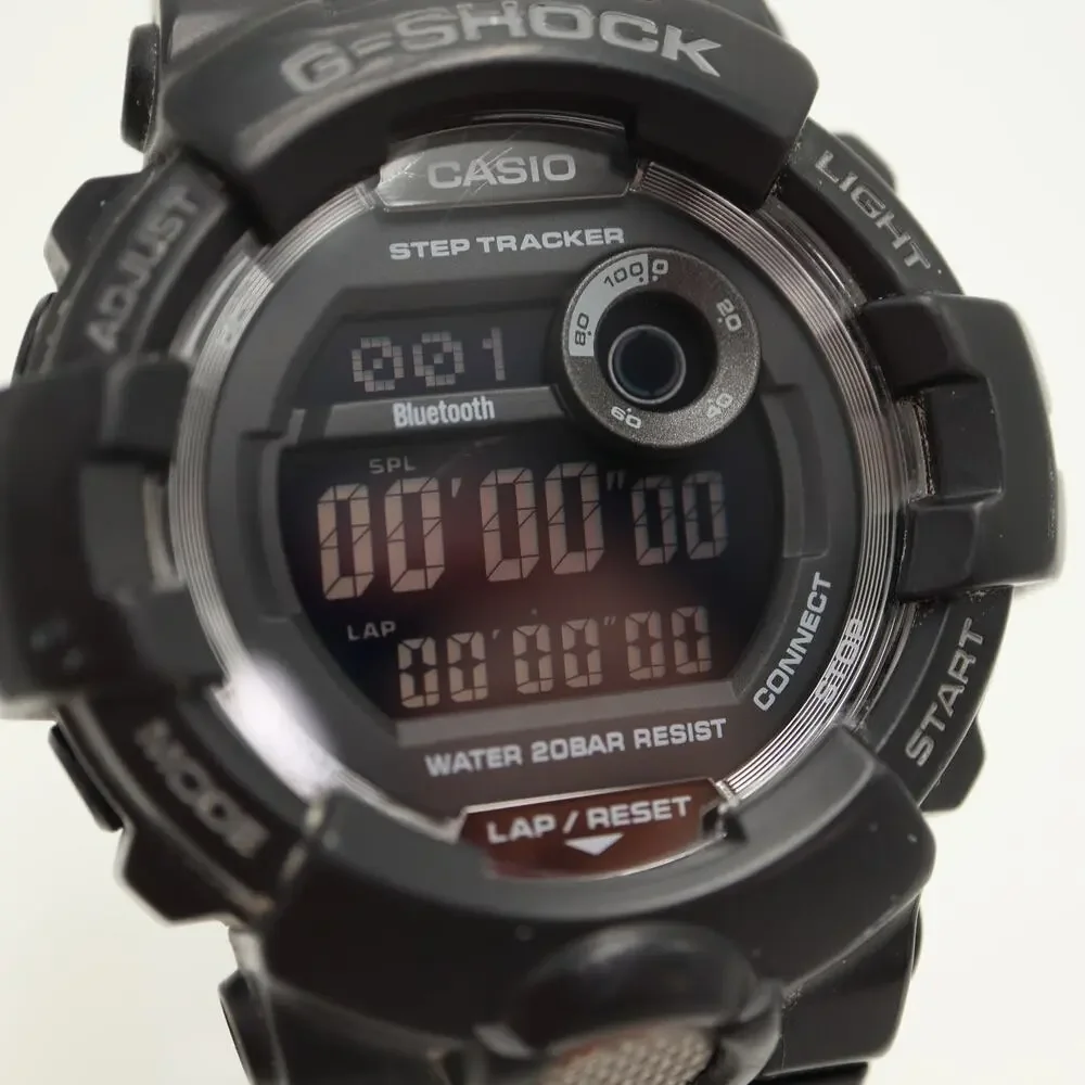 Casio G Shock GBD-800 Black Step Tracker 50mm Watch Bluetooth w New Battery